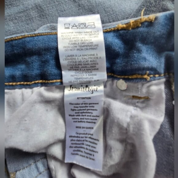 NWT Jeanology Long Maxi Slit Faded Denim Sexy Skirt Size L Spring Stretch Boho - Picture 8 of 11